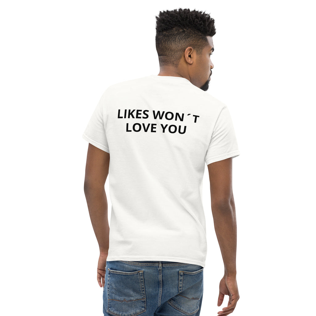 Likes Won't Love You T-Shirt, Rückansicht Detail